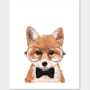 Intelligent Baby Fox Posters and Art